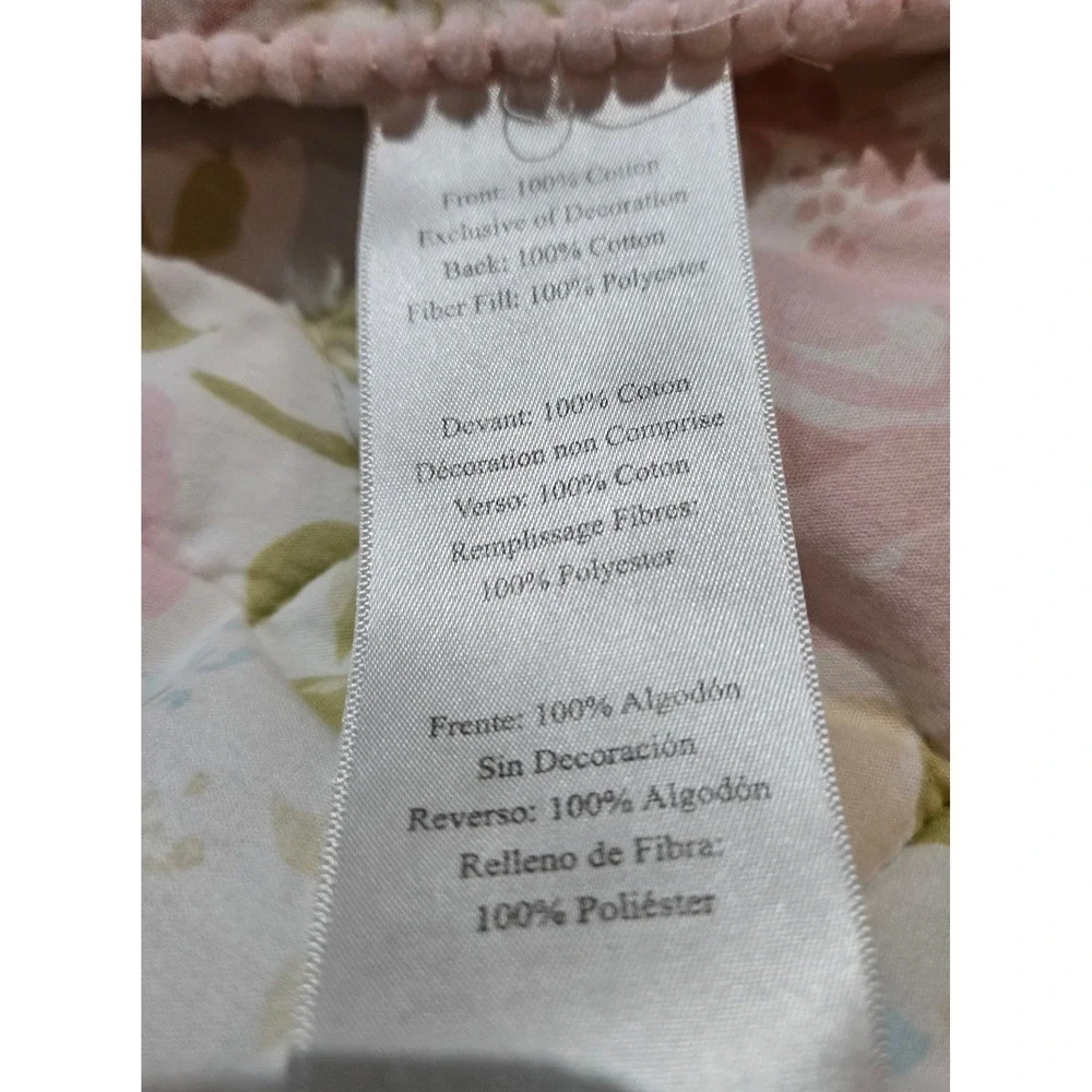 Levtex Baby Woodland Forest Animals Teepee Floral Quilt Blanket Pink Blue Boho‎